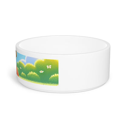 Cute Dog-Themed Pet Bowl, Personalized Dog Dish, Pet Feeding Bowl, Decorative Pet Bowl, Puppy Dining Dish, Dog Lover Gift