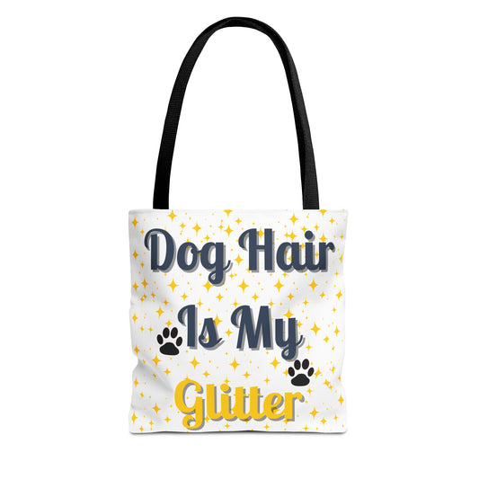 Custom Pet Tote Bag-Dog Hair Is My Glitter Tote Bag | Funny Pet Owner Gift, Dog Lover Accessory, Stylish Shopping Bag, Animal Rescue Fundraiser
