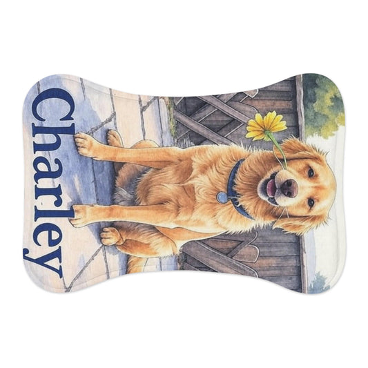 Colorful Pet Feeding Mats, Dog Feeding Station, Puppy Feeding Mat, Floral Design Pet Accessory, Gift for Dog Lovers