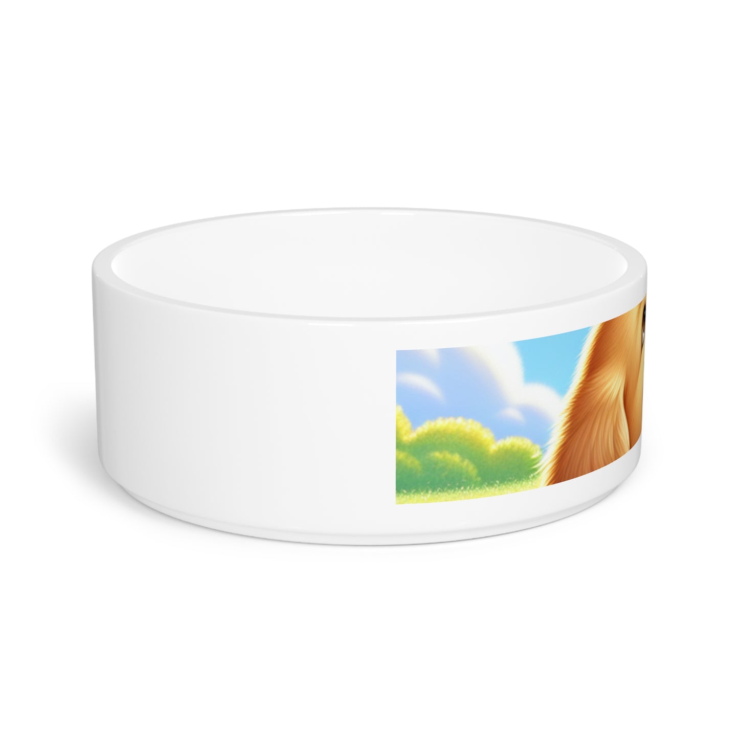 Cute Dog-Themed Pet Bowl, Personalized Dog Dish, Pet Feeding Bowl, Decorative Pet Bowl, Puppy Dining Dish, Dog Lover Gift