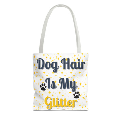 Custom Pet Tote Bag-Dog Hair Is My Glitter Tote Bag | Funny Pet Owner Gift, Dog Lover Accessory, Stylish Shopping Bag, Animal Rescue Fundraiser