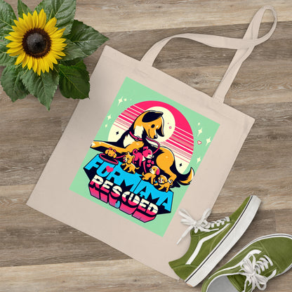 Rescue Dog Tote Bag | Eco-Friendly Dog Lover Gift, Adoption Awareness Bag, Pet Rescue Fundraiser, Cute Animal Lover Accessory